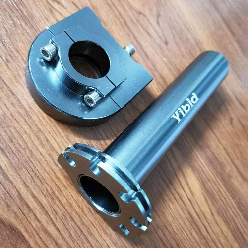 Vista 3 de Yibid Acelerador giratorio para manillar de motocicleta de 7/8 pulgadas, agarre de mano, tubo de gas para barra estándar de 0.866 in, Suzuki Yamaha