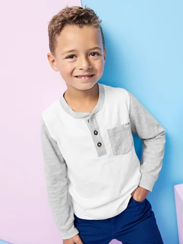 Vista 6 de Simple Joys by Carter's Camisas de manga larga para niños, multipack
