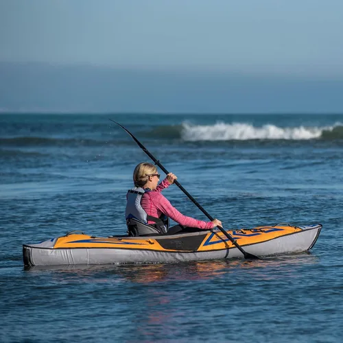 Vista 6 de Advanced Elements - AdvancedFrame Sport Inflatable Kayak - Lightweight Day Touring Kayak with Bag and Pump