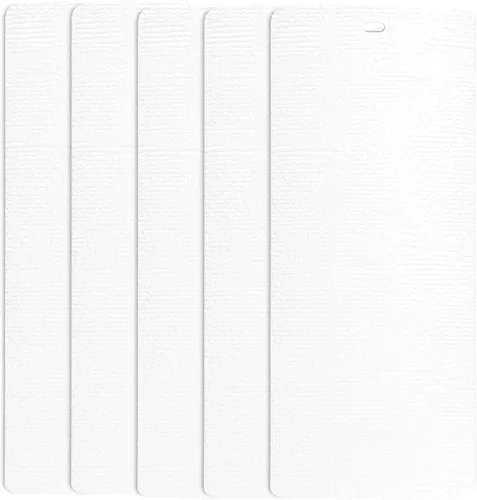 Vista 6 de DALIX Chaparral - Láminas verticales para persianas de repuesto, color gris, 46.5 pulgadas, paquete de 5