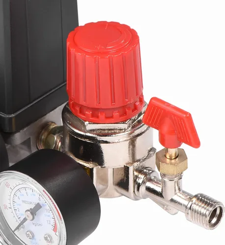 Vista 6 de Válvula de control del interruptor de presión del compresor de aire con regulador de manómetros para sistemas de reducción de presión rápida