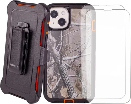 Vista 12 de Funda para iPhone 13 Mini (5.4 pulgadas) con 2 protectores de pantalla Resistente de cuerpo completo de grado militar protección contra caídas