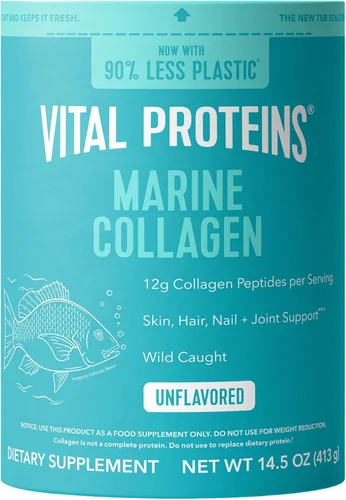 Vista 11 de Vital Proteins Marine Collagen Peptides - Suplemento en polvo para piel, cabello, uñas, articulaciones, colágeno hidrolizado, 0.44 onzas por