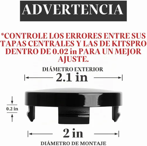 Vista 2 de KitsPro - Tapas centrales de 2.15 pulgadas para aros, compatibles con tapas centrales para aros de Ford (6M21 1003 AA) para aros de Edge Escape