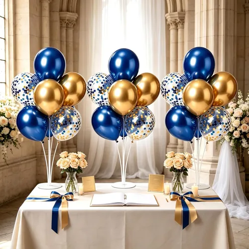 Vista 21 de 12 juegos de kit de soporte para globos de oso para centro de mesa de baby shower de oso bebé para mesas, decoración para fiesta de revelación