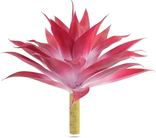 Vista 11 de Velener Plantas artificiales de agave falsas, Plantas suculentas falsas para decoración de habitaciones, tallos de plantas de agave sintético sin