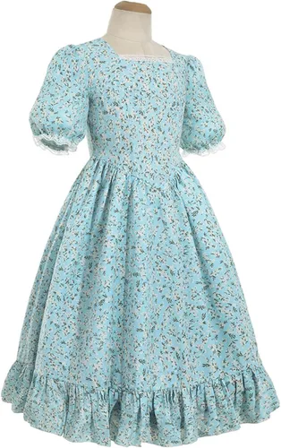 Vista 2 de Nuoqi - Vestidos de pionera para niñas, disfraz colonial