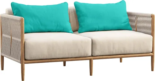 Vista 32 de Funda de almohada lumbar de tela de poliéster para interiores y exteriores, impermeable, rectangular, para todo tipo de clima, para muebles
