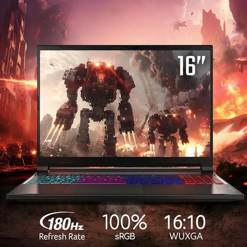 Vista 7 de Acer Nitro V 16S AI Copilot+ PC Gaming Laptop, Ryzen AI 7 350 16GB RAM 1TB HD RTX 5060