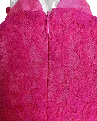 Vista 6 de Xefenki Disfraz de princesa melocotón para niñas, vestido de princesa melocotón con accesorios corona y aretes