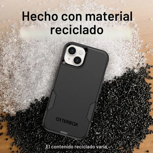 Vista 7 de OtterBox Funda de la serie Commuter para iPhone 14 y iPhone 13 (solamente), color negro, delgada y resistente, apta para bolsillo, con protección