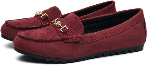 Vista 4 de DeYashopin Mocasines para mujer, zapatos de trabajo, cómodos zapatos planos para caminar