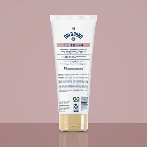 Vista 2 de Gold Bond Age Renew Loción Corporal y Facial Reafirmante y Tonificante con Proteínas y Lípidos, Loción Reafirmante de la Piel para Mujeres y Hombres