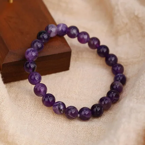 Vista 133 de Crystal Vibe Pulseras de cuentas de 0.315 in para mujeres y hombres, pulseras de cristal con piedras preciosas naturales, tamaño elástico ajustable