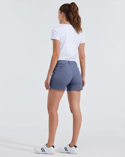Vista 55 de Willit Pantalones cortos de golf de 4.5 pulgadas para mujer, de secado rápido, casuales, con bolsillos, resistentes al agua
