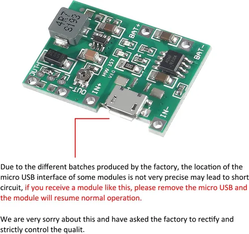 Vista 2 de 12 unids 2A USB 18650 litio Li-ion cargador módulo ajustable Boost Módulo DC-DC 3.7V a 5V 9V 12V Step Up Boost Module TP4056 DIY Kit piezas