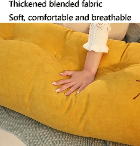 Vista 6 de Almohada triangular para la cabeza de cama, cojín grande de espalda/cojín de cabecero, almohada de cuña reclinable con funda extraíble