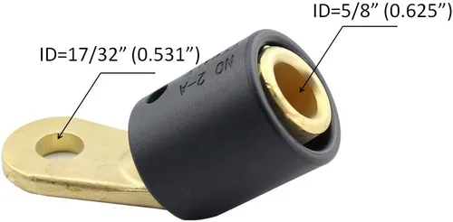 Vista 2 de WeldingCity Cable de soldadura Adaptador de conector de terminal hembra 2-AF Perno roscado a Tweco/Lenco macho 2-MPC/4-MPC/LC-40/LC-40HD