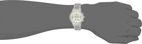 Vista 6 de Emporio Armani AR2458 - Reloj de pulsera para hombre, color plateado
