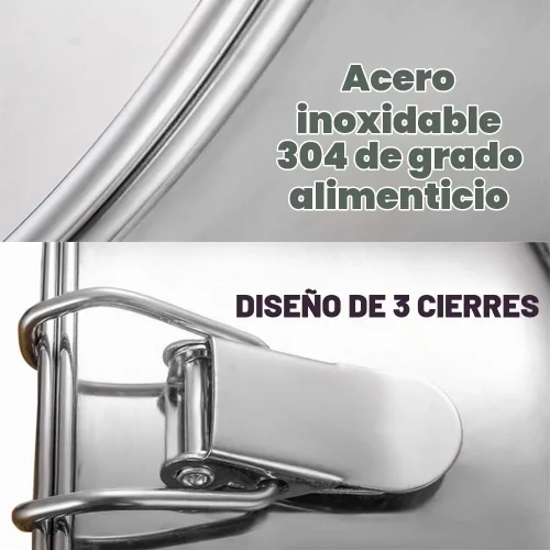 Vista 2 de Molde de flan con tapa, sartén de acero inoxidable para olla instantánea de 6 cuartos (3 cuartos de galón, 8 cuartos de galón disponibles) - Flanera