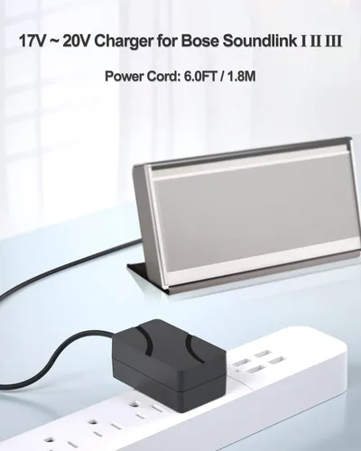 Vista 4 de Cargador de 17 ~ 20V para altavoz móvil Bose Soundlink I II III 1 2 3