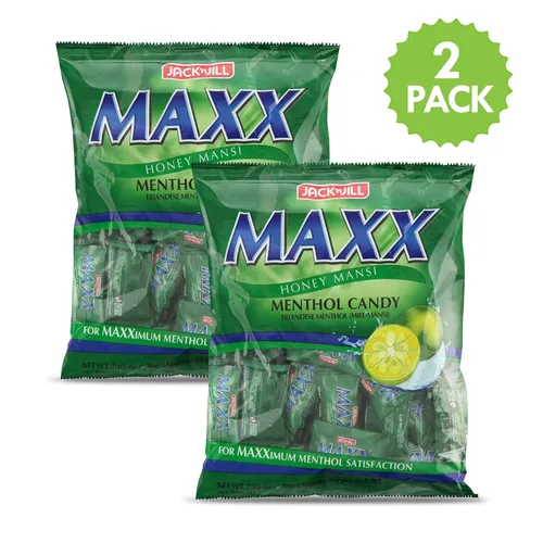 Vista 2 de Jack'n Jill - Maxx Honey Mansi - Caramelos de mentol, paquete de 2, peso neto de 14.10 onzas