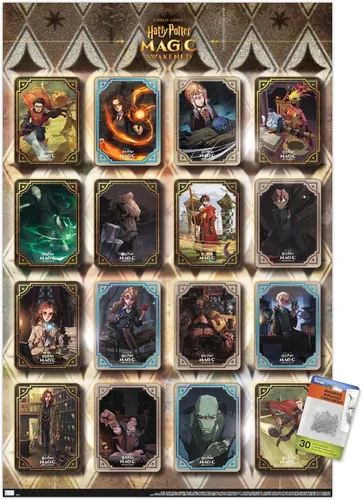 Vista 8 de Trends International Harry Potter: Magic Awakened - Póster de pared de rejilla, 14.725 x 22.375 pulgadas, paquete de póster y alfiler de empuje