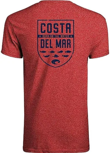 Vista 5 de Costa Del Mar Camiseta de manga corta Species Shield para hombre