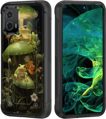 Vista 43 de Funda para Moto G Stylus 5G 2023, resistente de doble capa de policarbonato duro y silicona suave, resistente a prueba de golpes, funda protectora