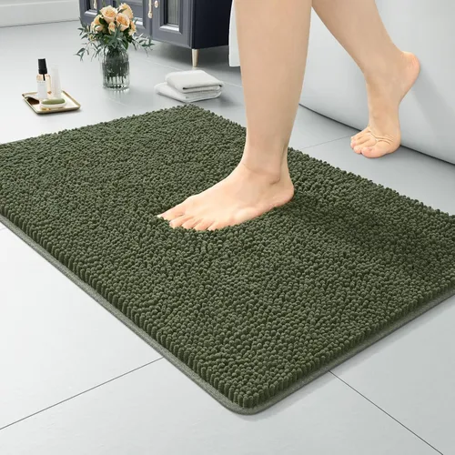 Vista 47 de LOCHAS - Alfombra de baño de lujo lanuda de 24 x 17 pulgadas, color beige