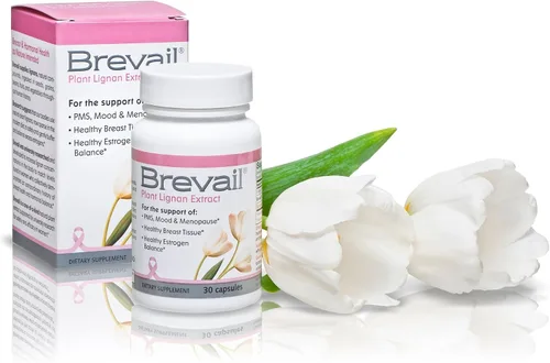 Vista 5 de Barlean's Paquete de suplementos de apoyo hormonal para mujer, 30 cápsulas Brevail y 120 cápsulas blandas de suplemento de aceite de onagra