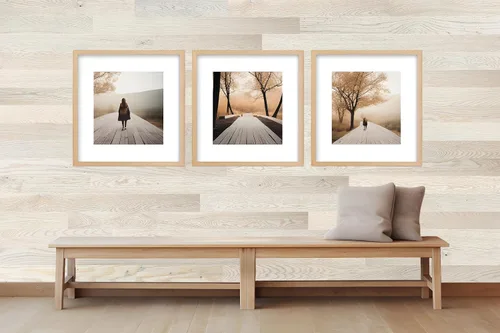 Vista 13 de Timberchic Tablones de pared de madera de pino – Aplicación simple de revestimiento de pared de despegar y pegar para decoración de paredes y Baxter