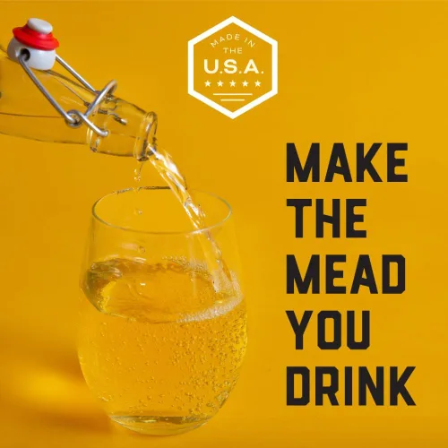 Vista 7 de Craft A Brew - Kit de fabricación de hidromiel - Kit reutilizable para hacer tu propio hidromiel - rinde 1 galón de hidromiel