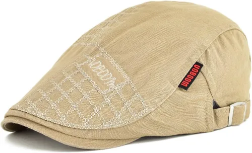 Vista 8 de VOBOOM - Gorra de taxista para hombre con mezcla de lana, gorra plana