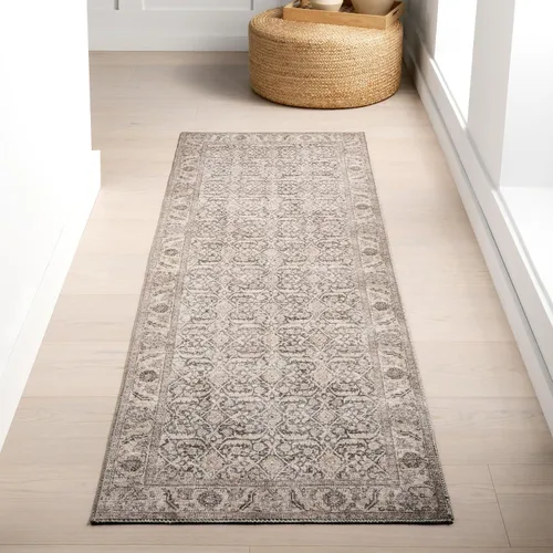 Vista 32 de nuLOOM Aether - Alfombra de área con medallón marrón, 8 x 10 pies Éter Marrón
