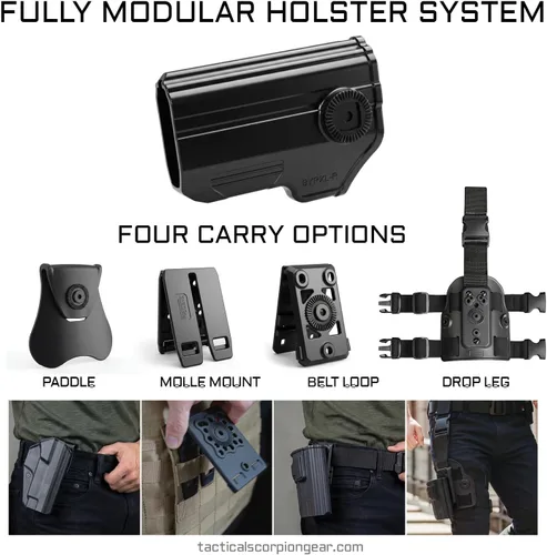 Vista 4 de Tactical Scorpion Gear Funda modular de nivel II para remo Smith & Wesson S&W M&P Compact 9 y 40