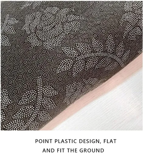 Vista 3 de Alfombra rectangular para sala de estar, dormitorio, fácil de limpiar, resistente a las manchas, contemporánea, suave, alfombra de felpa verde