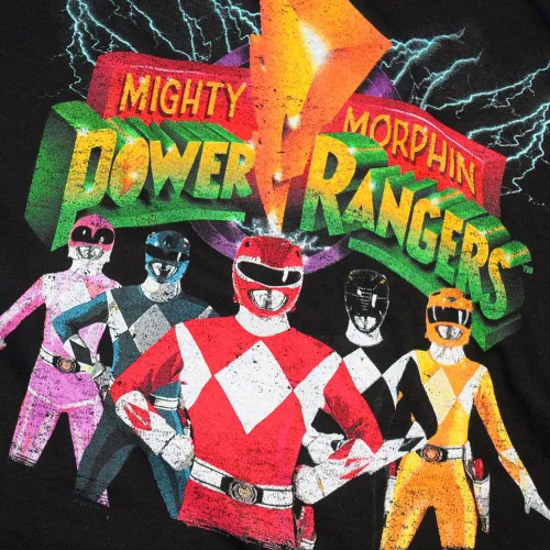 Vista 3 de Popfunk Camiseta y calcomanías clásicas Power Rangers Unite