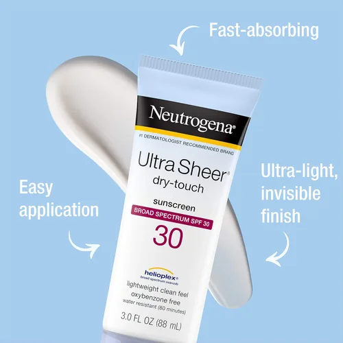 Vista 3 de Neutrogena Ultra Sheer Dry-Touch Protector solar, SPF 45, 3 onzas líquidas (3.0 fl oz)