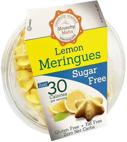 Vista 8 de Krunchy Melts – Merengues sin azúcar – Sabor Cappuccino – 2 Oz tina