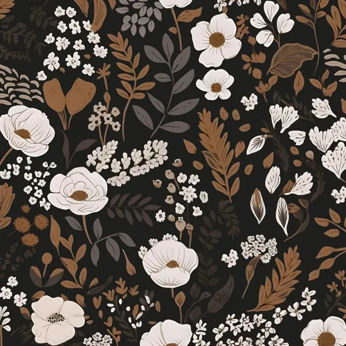 Vista 9 de ILHIIOR Papel tapiz floral azul oscuro para despegar y pegar, papel de contacto de hojas bohemias, papel de contacto con flores oscuras, extraíble