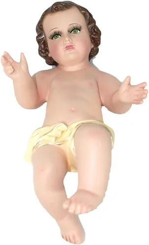 Vista 2 de A&C Wedding inc. Estatua del Niño Jesús. Figura de Niño Dios. (8 cm)