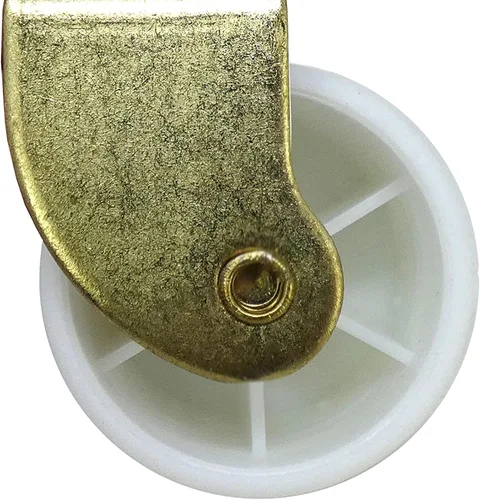 Vista 5 de Shepherd Hardware 9535 Rodillos de cama blancos de 2-1/8 pulgadas con vástago y zócalo, paquete de 2