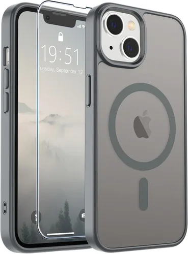 Vista 88 de SUPFINE Funda magnética para iPhone SE 2022 (3ª)/2020 (2ª), iPhone 8 (compatible con MagSafe) (protección contra caídas de grado militar), funda
