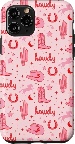 Vista 29 de Funda estética para iPhone 17, diseño de vaquera rosa pastel