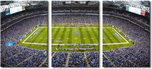 Vista 19 de TUMOVO MetLife Stadium - Decoración de pared de Nueva York, 3 piezas, lienzo, arte de pared para decoración del hogar, juegos de fútbol americano