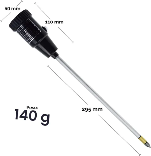 Vista 3 de Medidor de pH de suelo, medidor de sensor de humedad del suelo, probador de pH del suelo, kits de herramientas de jardinería para plantas, árboles