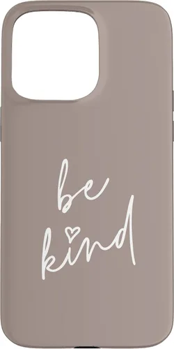 Vista 31 de Be Kind - Funda para iPhone 17, diseño de frase inspiradora positiva (marrón topo)