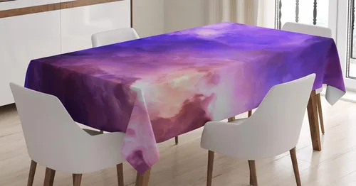 Vista 5 de Ambesonne Mantel africano con diseño de mujer tradicional rodeada de motivos en remolino, diseño gráfico femenino de Savannah, para comedor
