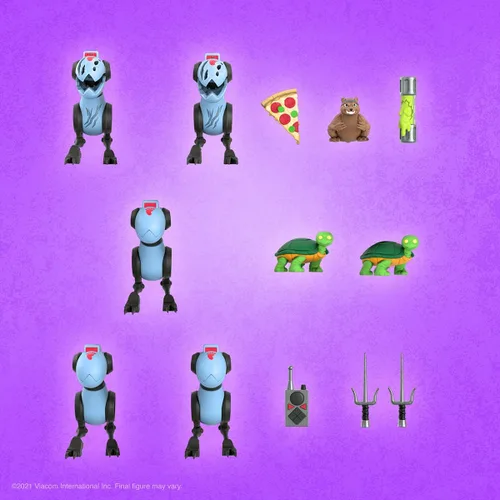 Vista 5 de Super7 Teenage Mutant Ninja Turtles Mouser Pack - ULTIMATES! Figura de acción de 7 en escala